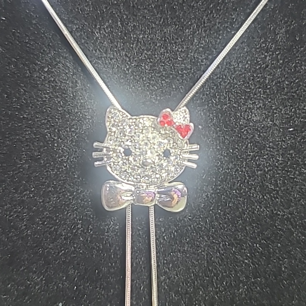 Hello Kitty Rhinestone Lariet Necklace - Picture 5 of 6